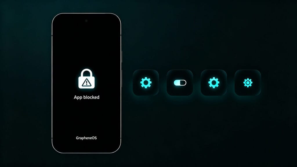 App not working Grapheneos 5 Fast Settings to Fix It